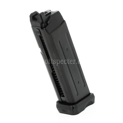 APS 23rd Dual Power Co2 Magazine For G17 G18C ACP601 ACP606 A-CAP Z1-CAP Black Hornet Dragonfly Scorpion SHARK Spyder X1-CAP / Tokyo Marui / WE / Armorer Works GBB Pistols Airsoft Black
