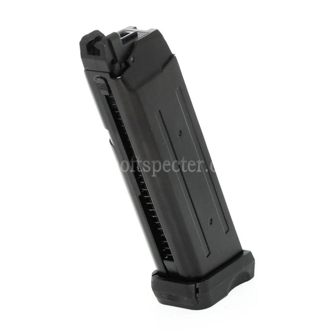 APS 23rd Dual Power Co2 Magazine For G17 G18C ACP601 ACP606 A-CAP Z1-CAP Black Hornet Dragonfly Scorpion SHARK Spyder X1-CAP / Tokyo Marui / WE / Armorer Works GBB Pistols Airsoft Black
