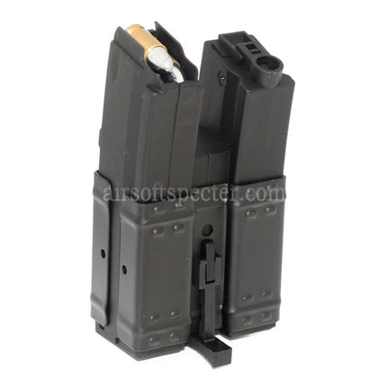 CYMA 250rd Hi-Cap Dual Magazine For Classic Army / CYMA / G&P / Golden Eagle / JG / SRC / Tokyo Marui MP5 Series AEG Rifles Airsoft Black
