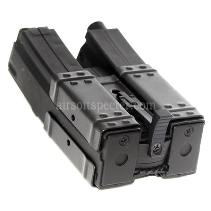 CYMA 250rd Hi-Cap Dual Magazine For Classic Army / CYMA / G&P / Golden Eagle / JG / SRC / Tokyo Marui MP5 Series AEG Rifles Airsoft Black