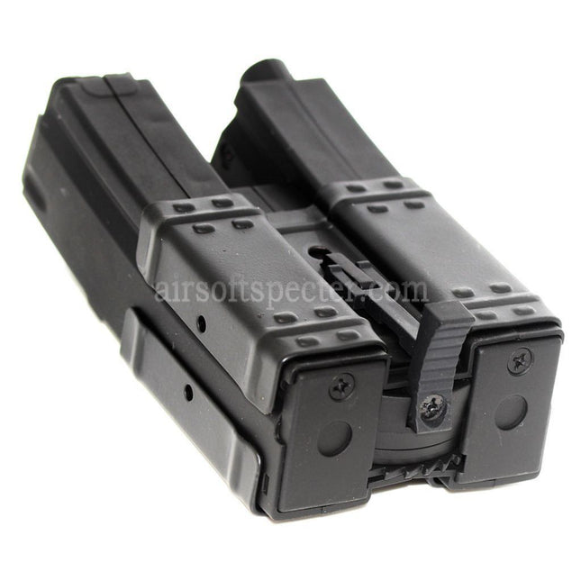 CYMA 250rd Hi-Cap Dual Magazine For Classic Army / CYMA / G&P / Golden Eagle / JG / SRC / Tokyo Marui MP5 Series AEG Rifles Airsoft Black