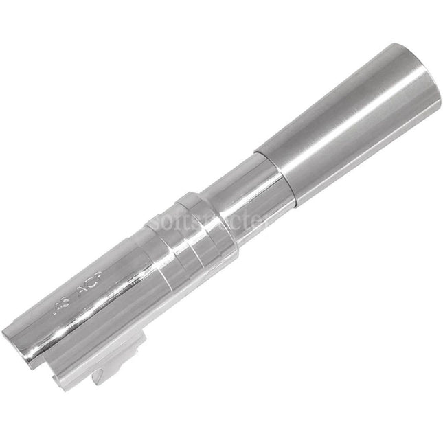 5KU Stainless Steel Comp Ready Outer Barrel Suitable For Tokyo Marui Hi-Capa 4.3 Series GBB Pistols Airsoft Silver