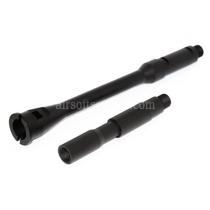 5KU 14.5 Aluminium M4A1 Outer Barrel -14mm CCW Counter-Clockwise Thread For WA M4 M16 Series GBB Rifles Airsoft Black