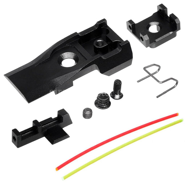 AIP CNC Aluminum Adjustable Rear Sight Set For Tokyo Marui Hi-Capa 5.1 Series GBB Pistols Airsoft
