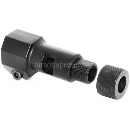 AIRSOFT SPECTER 74mm Metal Muzzle Brake Flash Hider For WELL L96 MB Series Sniper Rifle