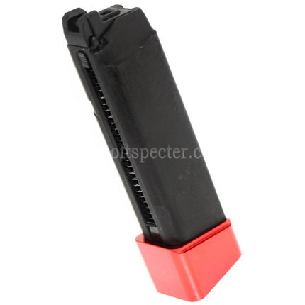 Chargeur de gaz DOUBLE BELL 22 billes pour pistolets Airsoft GBB G17 G18C série G Noir/Rouge