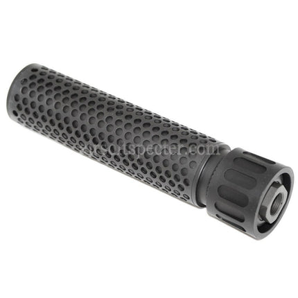 5KU 179mm 7 pouces KAC Style QDC/CQB Suppresseur Silencieux avec Cache-Flamme Pour Fusils Airsoft à Filetage -14mm CCW Anti-Horaire