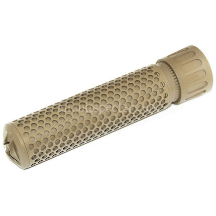 5KU 179mm 7 pouces KAC Style QDC/CQB Suppresseur Silencieux avec Cache-Flamme Pour Fusils Airsoft à Filetage -14mm CCW Anti-Horaire