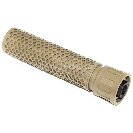 5KU 179mm 7 pouces KAC Style QDC/CQB Suppresseur Silencieux avec Cache-Flamme Pour Fusils Airsoft à Filetage -14mm CCW Anti-Horaire