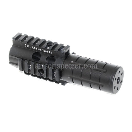 5KU Mini Patriot Front Kit Handguard Rail System For WA M4 M16 Series GBB Rifles Airsoft Black