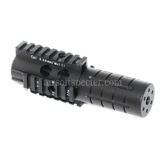 5KU Mini Patriot Front Kit Handguard Rail System For WA M4 M16 Series GBB Rifles Airsoft Black