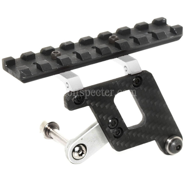 Rail de montage de lunette en carbone 5KU Shooters pour pistolets airsoft GBB Tokyo Marui Hi-Capa Series