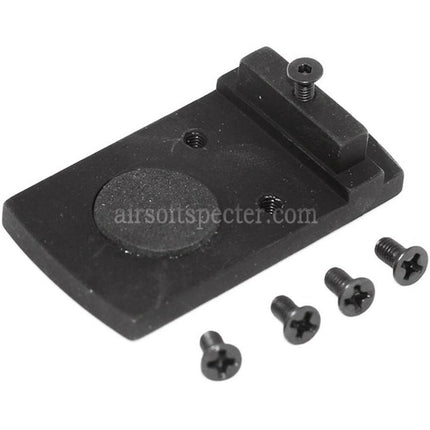 5KU Metal Optima / Docter / Vortex Rear Sight Mount For Tokyo Marui G17 Series GBB Pistols Airsoft Black