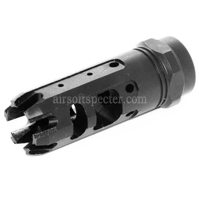 5KU 66mm KING COMP Muzzle Brake Flash Hider For -14mm CCW Counter-Clockwise Thread Barrel Rifles Airsoft Black