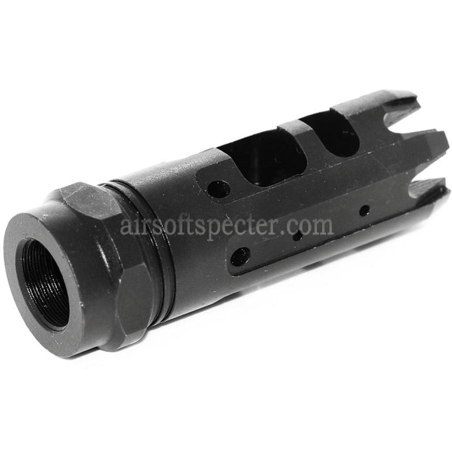 5KU 66mm KING COMP Muzzle Brake Flash Hider For -14mm CCW Counter-Clockwise Thread Barrel Rifles Airsoft Black