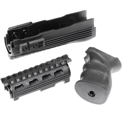 CYMA Upper Lower Handguard Rail System Pistol Grip Set For AK47 Series AEG Rifles Airsoft