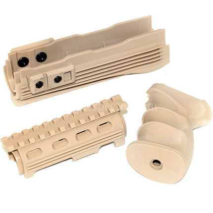 CYMA Upper Lower Handguard Rail System Pistol Grip Set For AK47 Series AEG Rifles Airsoft