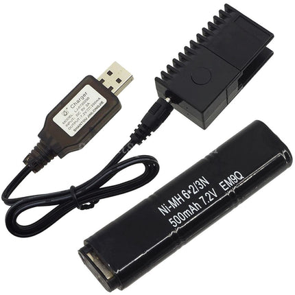 CYMA 7.2V 500mAh Ni-MH Battery And USB Battery Charger For CYMA AEP Series Pistols