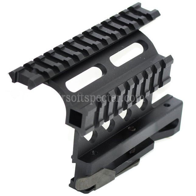 Support latéral de lunette à dégagement rapide pour rail Picatinny 20 mm Spectre Airsoft pour fusils AK AEG Noir