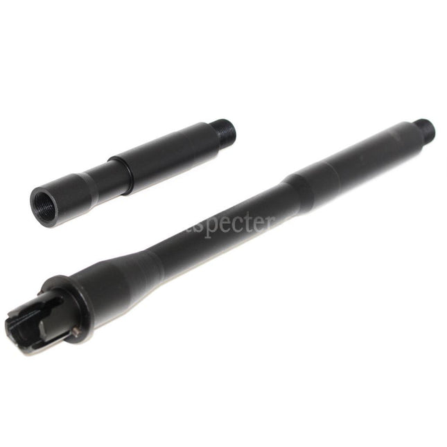 E&C 15 Aluminum CQB Outer Barrel Extension Tube -14mm CCW Counter-Clockwise Thread For M4 M16 Series AEG Rifles Airsoft Black