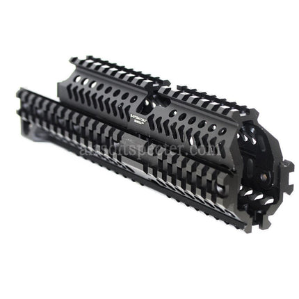 AIRSOFT SPECTER 260mm CNC Aluminum Zen Style Handguard Rail System For GHK LCT Tokyo Marui E&L CYMA AK Series AEG Rifles Black
