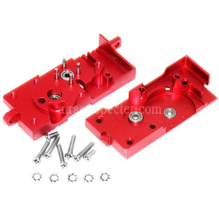 AIRSOFT SPECTER CNC Ball Bearing Gearbox Shell For G&D DTW / Systema PTW Series Rifles Red