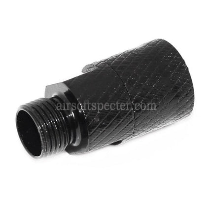 AIRSOFT SPECTER Barrel Silencer Compensator Adapter (+11mm To -14mm) with Wrench For WE GBB / DOUBLE BELL / KSC M9 Series Pistols
