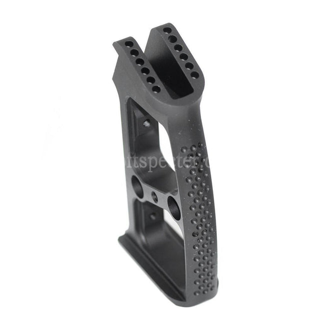 5KU Aluminum Pistol Grip (Ball / Edge / Knurly) For M4 M16 Series GBB Rifles Airsoft Black