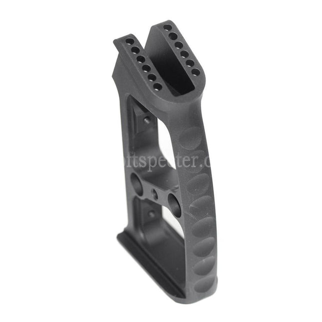 5KU Aluminum Pistol Grip (Ball / Edge / Knurly) For M4 M16 Series GBB Rifles Airsoft Black