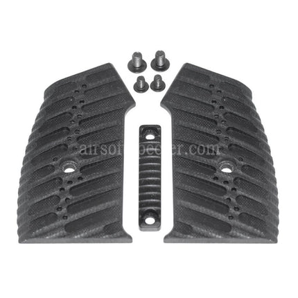5KU Aluminum Pistol Grip Cover For M4 M16 Series GBB Rifles Airsoft Black