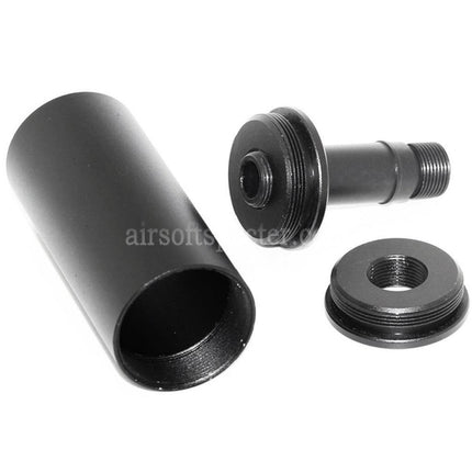 AIRSOFT SPECTER Silencer Suppressor -/+14mm CW/CCW with Adaptor Suitable For Tokyo Marui WELL R2 Vz61 Scorpion AEP SMG Rifles Airsoft