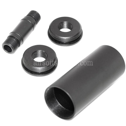 AIRSOFT SPECTER Silencer Suppressor -/+14mm CW/CCW with Adaptor Suitable For Tokyo Marui WELL R2 Vz61 Scorpion AEP SMG Rifles Airsoft