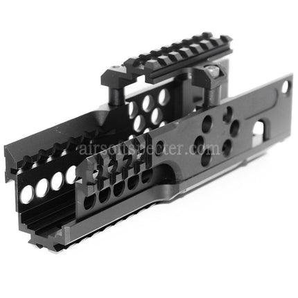 AIRSOFT SPECTER 206mm CNC Aluminum RIS RAS Handguard Rail System Suitable For A&K PKM AEG Rifles Black