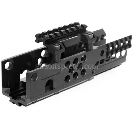 AIRSOFT SPECTER 206mm CNC Aluminum RIS RAS Handguard Rail System Suitable For A&K PKM AEG Rifles Black