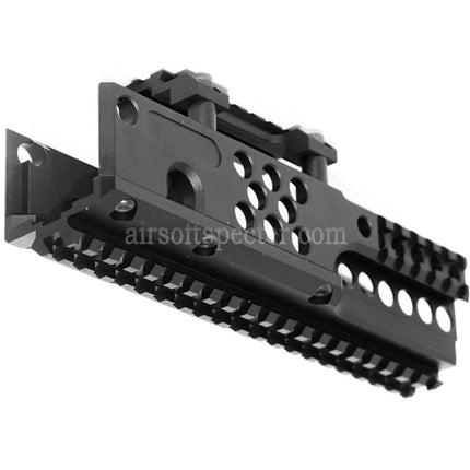 AIRSOFT SPECTER 206mm CNC Aluminum RIS RAS Handguard Rail System Suitable For A&K PKM AEG Rifles Black