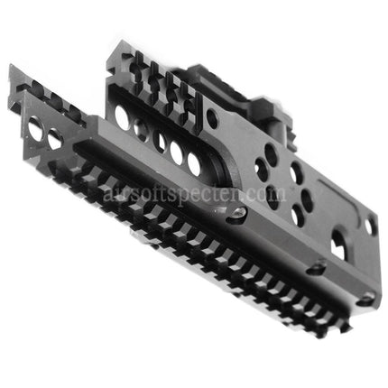 AIRSOFT SPECTER 206mm CNC Aluminum RIS RAS Handguard Rail System Suitable For A&K PKM AEG Rifles Black