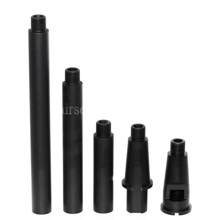 AIRSOFT SPECTER Canon Externe en Aluminium M4A1 4 Segments Métal - Filetage Anti-Horaire 14mm CCW Pour Fusils AEG Série M4 M16 (18,125 Pouces) GBBR (17,25 Pouces)