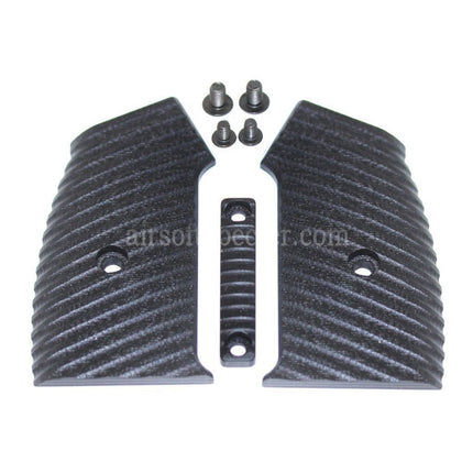 5KU Aluminum Pistol Grip Cover For M4 M16 Series GBB Rifles Airsoft Black