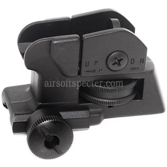 E&C QD Design Tactical CQB Dual Apertures Rear Sight For 20mm Rail System
