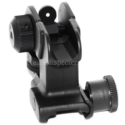 E&C QD Design Tactical CQB Dual Apertures Rear Sight For 20mm Rail System