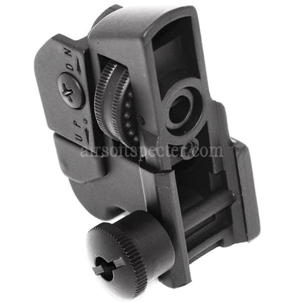 E&C QD Design Tactical CQB Dual Apertures Rear Sight For 20mm Rail System