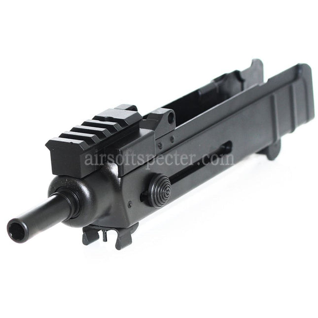 Cadre de récepteur supérieur AIRSOFT SPECTER avec canon externe et rail 4 fentes pour carabines WELL R2 Jing Gong JG Tokyo Marui VZ61 Scorpion AEP AEG