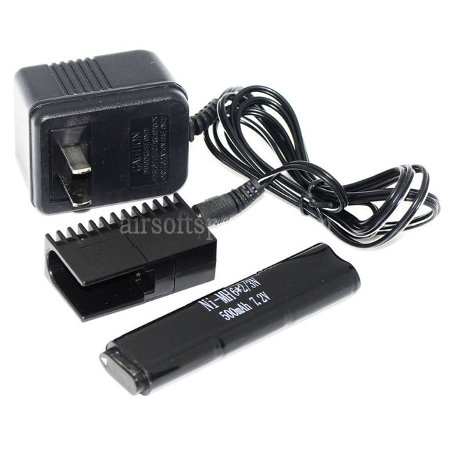 CYMA 7.2V 500mAh Ni-MH Battery And 110V US Plug Charger For CYMA AEP Series AEG Airsoft