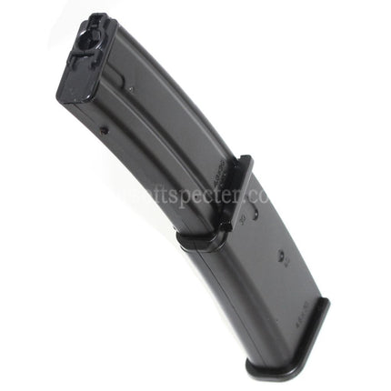 Chargeur grande capacité long WELL 190 billes pour fusils airsoft AEG WELL Galaxy Tokyo Marui R4 MP7 MP7A1 Series, noir