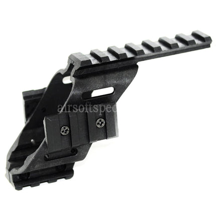 AIRSOFT SPECTER Support de lunette sur rail Weaver 20 mm pour pistolets WE KSC Tanaka Tokyo Marui G17 G18C Noir