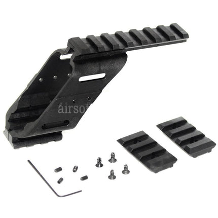 AIRSOFT SPECTER Support de lunette sur rail Weaver 20 mm pour pistolets WE KSC Tanaka Tokyo Marui G17 G18C Noir