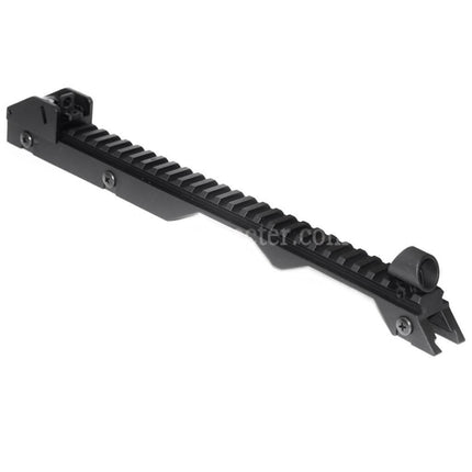 Poignée de transport Golden Eagle 340 mm avec rail supérieur pour répliques AEG G36 Airsoft Noir