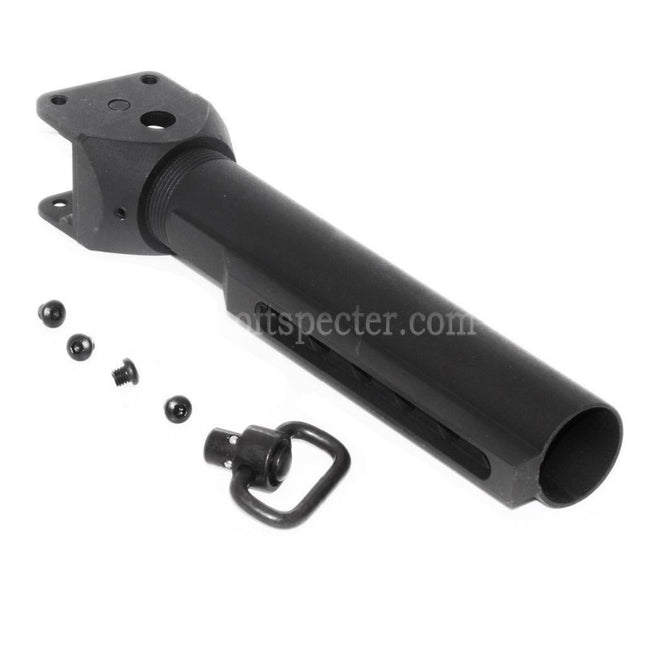 APS Quick Release M4 Stock Adaptor Buffer Tube & QD Sling Swivel For APS ASK AK Series AEG Rifles Airsoft Black