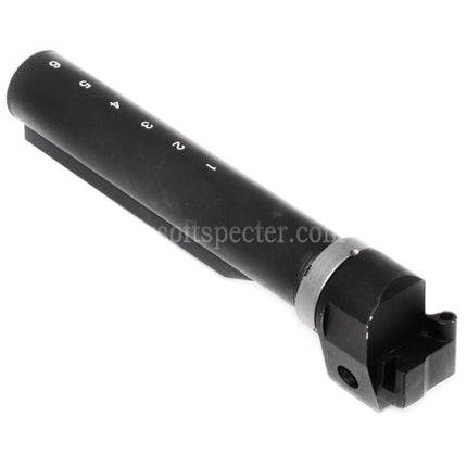 5KU 6-Positions Stock Buffer Tube Adaptor For AK Convert to Use M4 Stock Rifles Airsoft Black