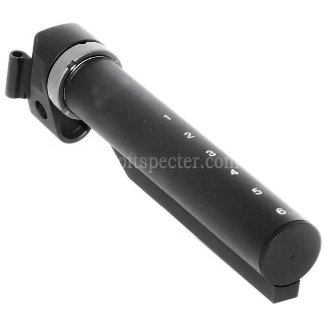 5KU 6-Positions Stock Buffer Tube Adaptor For AK Convert to Use M4 Stock Rifles Airsoft Black